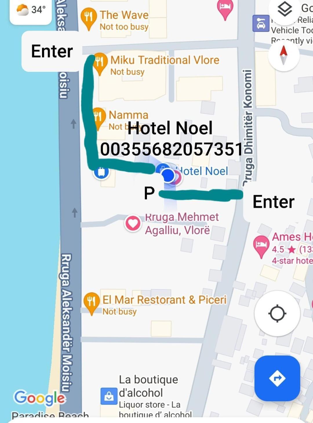 Hotel Noel Vlorë 외부 사진